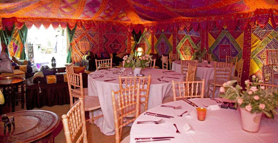 arabian marquee seating tables
