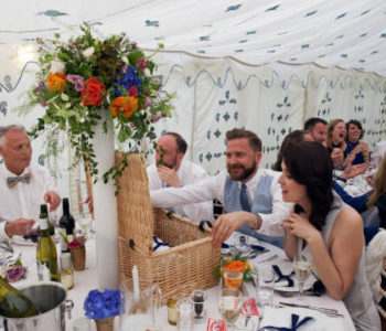 wedding oyster pear tent