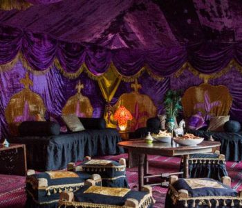 Purple palace decor